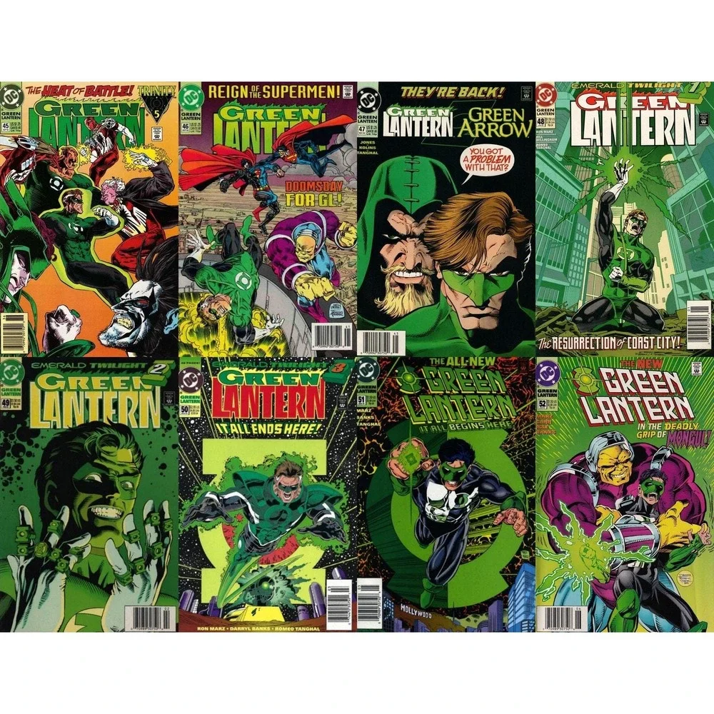 Green Lantern #45-52 Newsstand Covers DC Comics (1990-2004) - 8 Comics